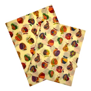 Méhviaszos tasak 3 méretben (Alma-Körte) - táska & tok - uzsonna- & ebéd tartó - szendvics csomagoló - Meska.hu