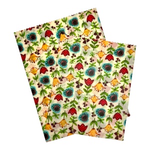 Méhviaszos tasak 3 méretben (Tulipános) - táska & tok - uzsonna- & ebéd tartó - szendvics csomagoló - Meska.hu