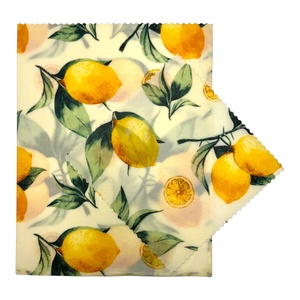 Nagy citrom mintás méhviaszos tasak és kendő szettben, Táska & Tok, Uzsonna- & Ebéd tartó, Szendvics csomagoló, Mindenmás, MESKA