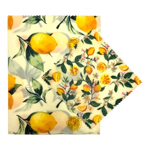 Nagy citrom mintás méhviaszos tasak és kendő szettben - táska & tok - uzsonna- & ebéd tartó - szendvics csomagoló - Meska.hu