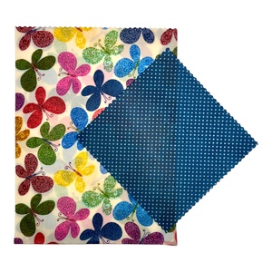 Pillangó mintás méhviaszos tasak és pöttyös kendő szettben - táska & tok - uzsonna- & ebéd tartó - szendvics csomagoló - Meska.hu