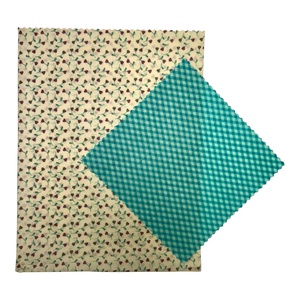 Szív-Virágos méhviaszos tasak és kendő szettben, Táska & Tok, Uzsonna- & Ebéd tartó, Szendvics csomagoló, Mindenmás, MESKA