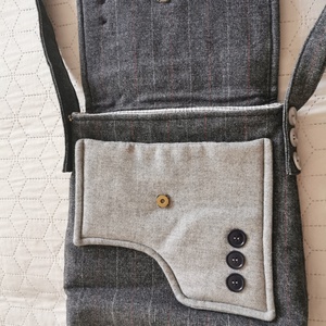 Zakó stílusú váll/oldaltáska - táska & tok - kézitáska & válltáska - vállon átvethető táska - Meska.hu