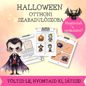 Halloween otthoni szabadulószoba - játék & sport - készségfejlesztő és logikai játék - logikai játékok - Meska.hu