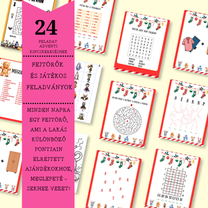 Adventi naptár másképp - kincsvadászat - karácsony - adventi díszek - adventi naptár - Meska.hu