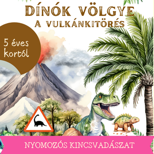 Dínók völgye - a Vulkánkitörés - Ovis nyomozás 1., Játék & Sport, Készségfejlesztő és Logikai játék, Logikai játékok, Fotó, grafika, rajz, illusztráció, MESKA