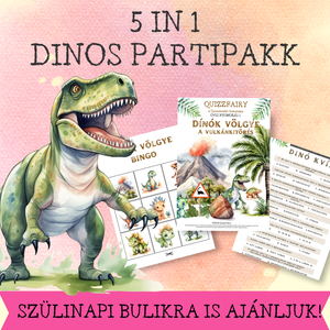 5 IN 1 DÍNÓS PARTIPAKK, Játék & Sport, Táblajáték és Kártyajáték, Társasjátékok, Fotó, grafika, rajz, illusztráció, MESKA