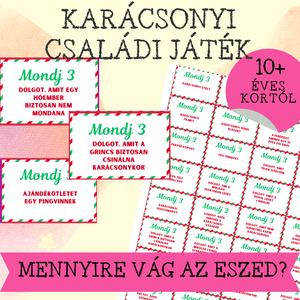Karácsonyi Monjd 3....partijáték, Játék & Sport, Készségfejlesztő és Logikai játék, Logikai játékok, Fotó, grafika, rajz, illusztráció, MESKA