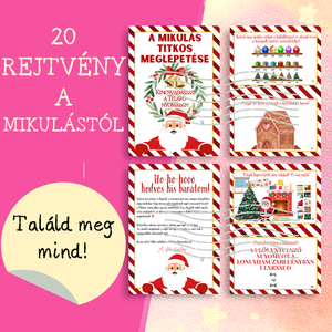 A Mikulás titkos meglepetése - kincsvadászat a Télapó nyomában - játék & sport - készségfejlesztő és logikai játék - logikai játékok - Meska.hu