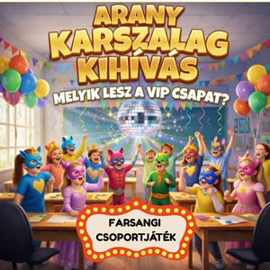Farsangi Arany Karszalag Kihívás - csoportjáték gyerekeknek - Meska.hu