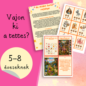 Állati szülinap - szülinapi kincskeresés nyomozással 5-8 éveseknek - játék & sport - készségfejlesztő és logikai játék - logikai játékok - Meska.hu
