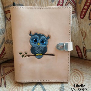 Baglyos noteszborító, Otthon & Életmód, Papír, írószer, Könyv- és füzetborító, , MESKA