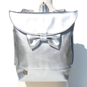 SuziartBag Ezüst masnis hátizsák - táska & tok - kézitáska & válltáska - válltáska - Meska.hu