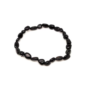 Turmalin fekete pebble karkötő 6-10mm, Ékszer, Karkötő, Ásványkarkötő, , MESKA