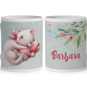 Kérd a neveddel - Cica macival mintás bögre, Otthon & Életmód, Konyhafelszerelés, tálalás, Tálalás, Bögre & Csésze, , MESKA