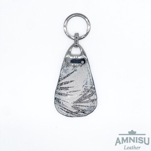 Fehér - fekete mozaik mintás csepp alakú swarovski köves bőr kulcstartó H3018 - táska & tok - kulcstartó & táskadísz - kulcstartó - Meska.hu