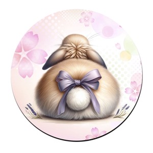 Nyuszi popsi lila masnival bögre alátét, , , MESKA