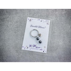 Szeretlek Mama kulcstartó hematittal, Táska & Tok, Kulcstartó & Táskadísz, Kulcstartó, , MESKA