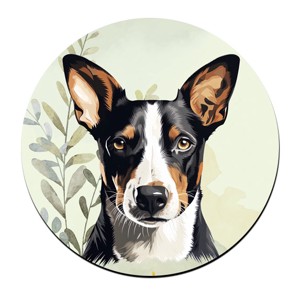 Trikolor Basenji portré mintás bögre alátét, , , MESKA