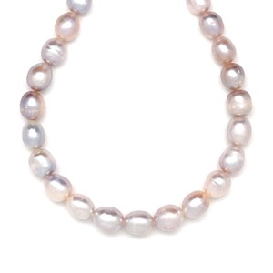 Édesvizi tenyésztett gyöngy szürke rizs 6,5-8,5mm  ékszerkészítő alapanyag (füzér), Kellékek & szerszámok, Ásvány alapanyag, Ásványfüzér, , MESKA