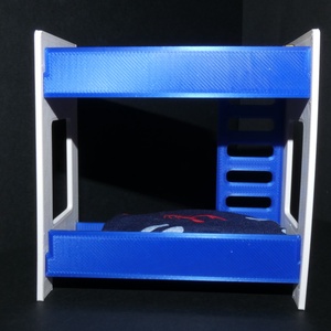 3D nyomtatott mini bútor,emeletes ágy. - játék & sport - baba & babaház - babaház - Meska.hu