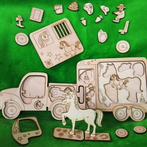 LÓRI a lószállító - játék & sport - készségfejlesztő és logikai játék - logikai játékok - Meska.hu