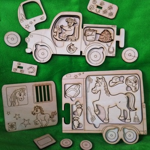 LÓRI a lószállító - játék & sport - készségfejlesztő és logikai játék - logikai játékok - Meska.hu