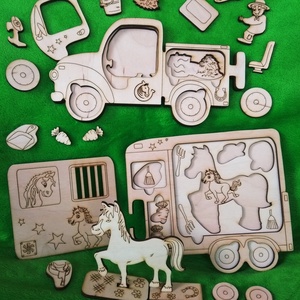 LÓRI a lószállító - játék & sport - készségfejlesztő és logikai játék - logikai játékok - Meska.hu