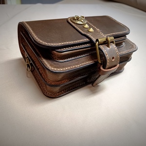 Bőr övtáska - táska & tok - övtáska - Meska.hu