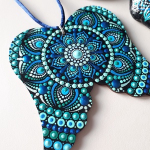 Angyalszárny Pontozott Mandala Nyaklánc - ékszer - nyaklánc - hosszú nyaklánc - Meska.hu