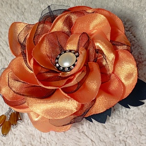 Narancs rózsás érmetárca, Táska & Tok, Pénztárca & Más tok, Aprópénztartó, Varrás, MESKA