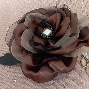 Barna rózsás érmetárca, Táska & Tok, Pénztárca & Más tok, Aprópénztartó, Varrás, MESKA