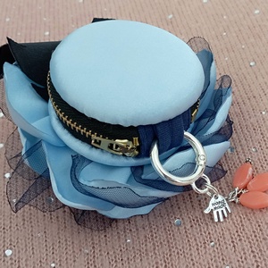 Kék rózsás érmetárca - táska & tok - pénztárca & más tok - aprópénztartó - Meska.hu