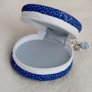 Kékfestő érmetárca - táska & tok - pénztárca & más tok - aprópénztartó - Meska.hu