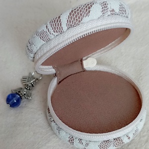 Csipkés angyalkás érmetárca - táska & tok - pénztárca & más tok - aprópénztartó - Meska.hu