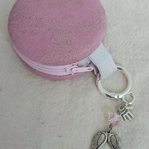 Csillámos rózsaszín érmetárca, Táska & Tok, Pénztárca & Más tok, Aprópénztartó, Varrás, MESKA