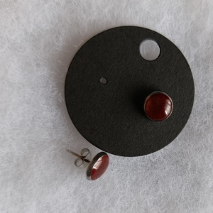 Red Velvet fülbevaló  - ékszer - fülbevaló - pötty fülbevaló - Meska.hu