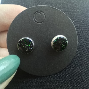 Gothic Fairy bedugós fülbevaló - Zöld - ékszer - fülbevaló - pötty fülbevaló - Meska.hu