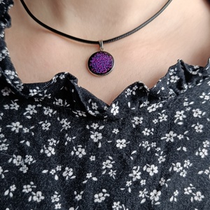 Gothic Fairy medálos nyaklánc lila - ékszer - nyaklánc - medálos nyaklánc - Meska.hu
