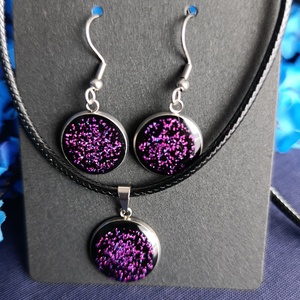 Gothic Fairy lila szett - ékszer - ékszerszett - Meska.hu