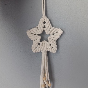 Macrame Csillag karácsonyi dísz - Meska.hu