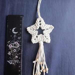 Macrame Csillag karácsonyi dísz - karácsony - karácsonyi lakásdekoráció - karácsonyi lakásdíszek - Meska.hu