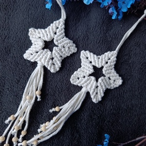 Páros macrame csillag - karácsonyi dísz - Meska.hu