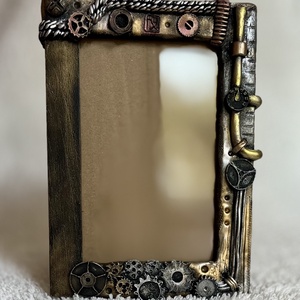 Kicsi steampunk képkeret - otthon & életmód - dekoráció - kép & falikép - képkeret - Meska.hu