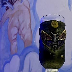 Boszorkányhold pohár, Otthon & Életmód, Konyhafelszerelés, tálalás, Tálalás, Pohár, Gyurma, MESKA