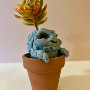 Virághagymácska (Kőfej) - otthon & életmód - dekoráció - virágdísz és tartó - cserép & kaspó - Meska.hu