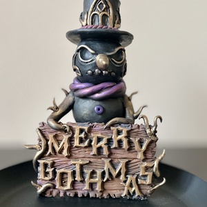 Gót Hóember, Otthon & Életmód, Dekoráció, Asztal és polc dekoráció, Asztaldísz, Gyurma, MESKA