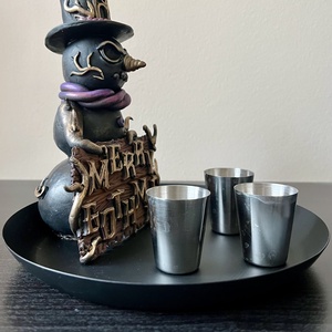 Gót Hóember - otthon & életmód - dekoráció - asztal és polc dekoráció - asztaldísz - Meska.hu