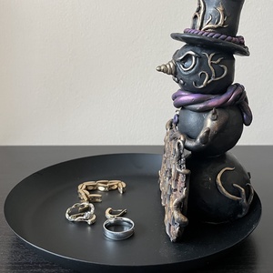 Gót Hóember - otthon & életmód - dekoráció - asztal és polc dekoráció - asztaldísz - Meska.hu