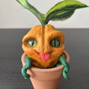 Vidám Tökfej, Otthon & Életmód, Dekoráció, Virágdísz és tartó, Csokor & Virágdísz, Gyurma, Mindenmás, MESKA